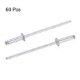 thumbnail image 4 of Unique Bargains 2.4mm Diameter 9mm Grip Length Silver Tone Aluminum Blind Rivets 60 Pack, 4 of 4