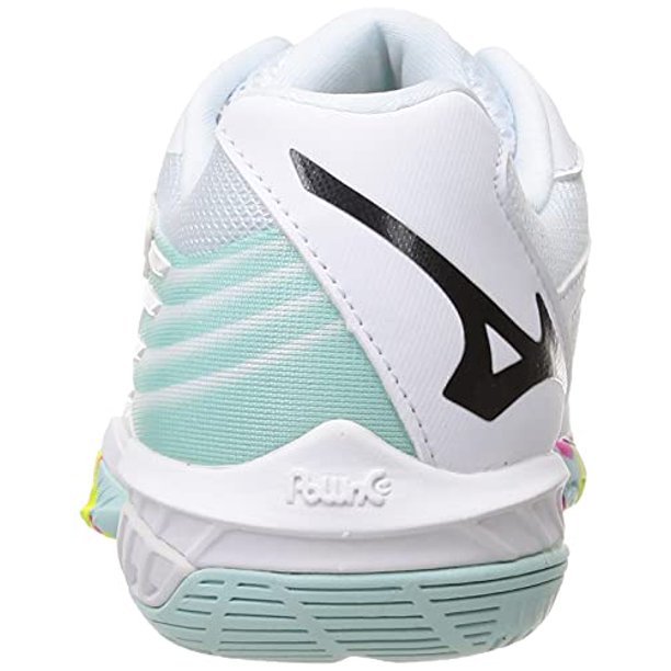 Mizuno] Badminton Shoes Wave Claw 2 FIT White x Black x Yellow 25.0 cm 2E 