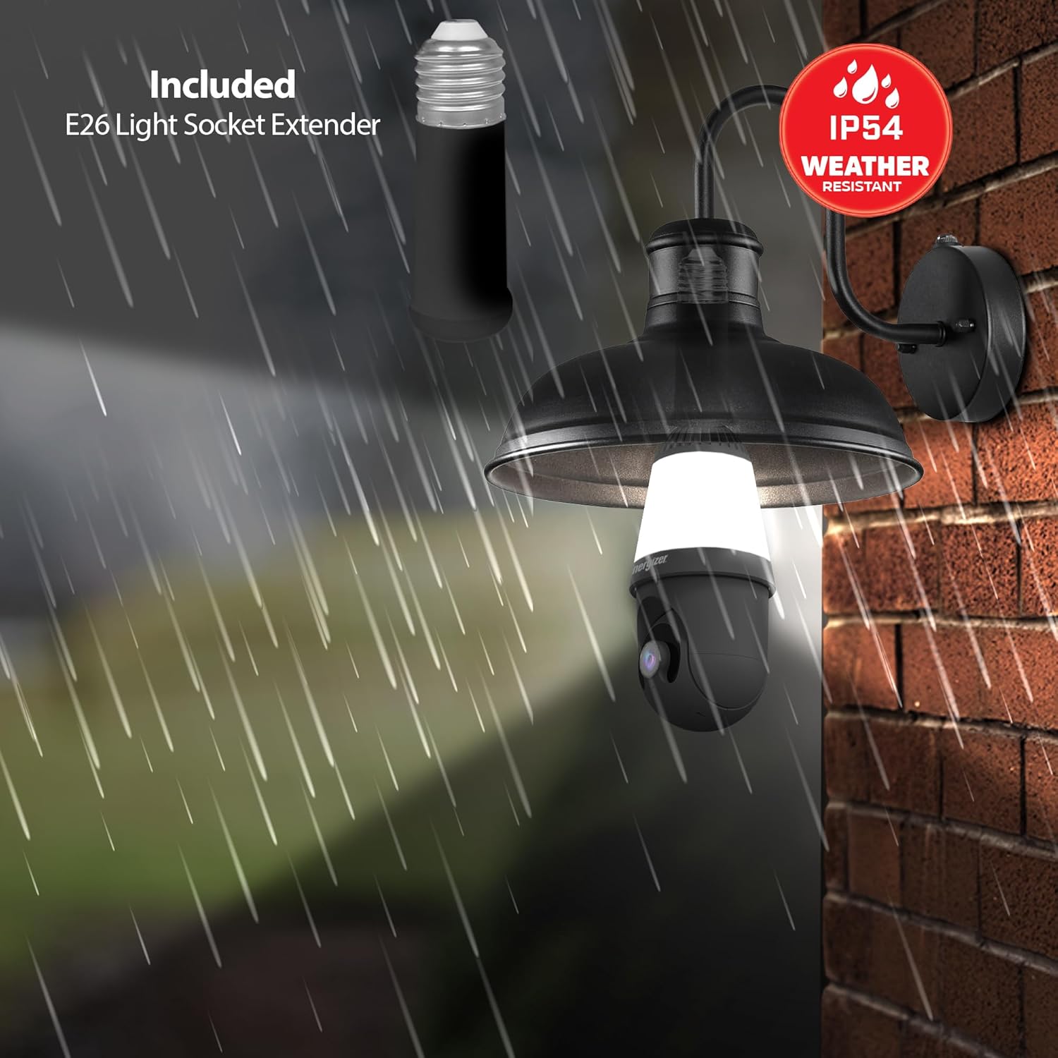 Energizer Smart Light Bulb Camera 2K with Auto-Tracking photo 3