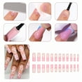 thumbnail image 4 of RAGUPEL 24Pcs Glue on Nails for Women,Rhinestone-Studded Square Press on Nails,White Flower Pattern Stick on Nails,Press on Nails Long for Dating,Party,Taking Pictures,Daily Life,Style3, 4 of 7