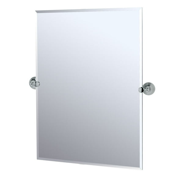 Gatco Gc4359s 23-1/2" W X 31-1/2" H Rectangular Frameless Bathroom Wall Mirror - Chrome