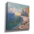 thumbnail image 2 of Epic Graffiti 'Etretat, The Beach And The Falaise D Amont' by Claude Monet, Giclee Canvas Wall Art, 18"x18", 2 of 8