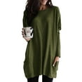 thumbnail image 4 of Womens Long Sleeve Tunic Tops for Leggings with Pockets Fall Fashion 2025 Casual Long T Shirts, 4 of 6