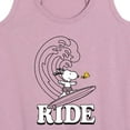 thumbnail image 3 of Peanuts - Snoopy's Wave Ride  - Women's Racerback Tank Top, 3 of 6
