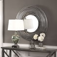 thumbnail image 3 of Uttermost 09418 Galtero 40" Round Industrial Forged Iron Framed Beveled Wall Mirror, 3 of 5