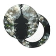 thumbnail image 2 of Lsque Floral Angelic White Wings Pattern Round Bar chair cushion covers Velvet Fabric Premium Comfort Protects from Scratches and Stains for 14-17 Inch Chair-12 inch, 2 of 7
