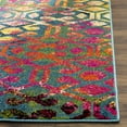 thumbnail image 3 of SAFAVIEH Cherokee Maitland Geometric Area Rug, Light Blue/Fuchsia, 5'1" x 7'6", 3 of 8