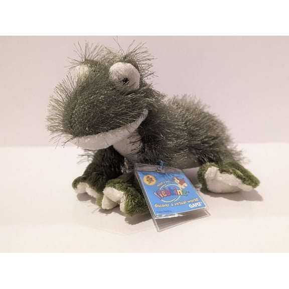 Ganz Webkinz - Green Frog 8" Plush (WITH SEALED CODE)(BONUS 1 FUN CHOPS)