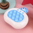 thumbnail image 1 of Burbuja de empuje con juguetes sensoriales de luz de sonido para suministros de regalos para niños (azul arcoíris), 1 of 3