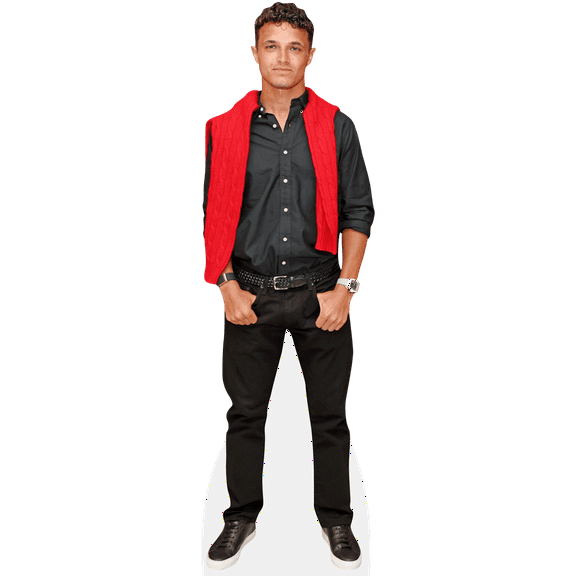 Lando Norris (Red Jumper) Life Size Cutout. Standee.