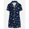 thumbnail image 5 of Joyspun Women's Dreamy Soft Collection Notch Collar Top and Shorts Pajama Set, 2-Piece, Sizes XS-3X, 5 of 5