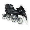 thumbnail image 2 of Patines de velocidad en línea para adultos para mujeres y hombres, patines de patinaje profesional, patines de carreras de alto rendimiento, unisex negro (Blackwhite, US 9/EU 42), 2 of 5