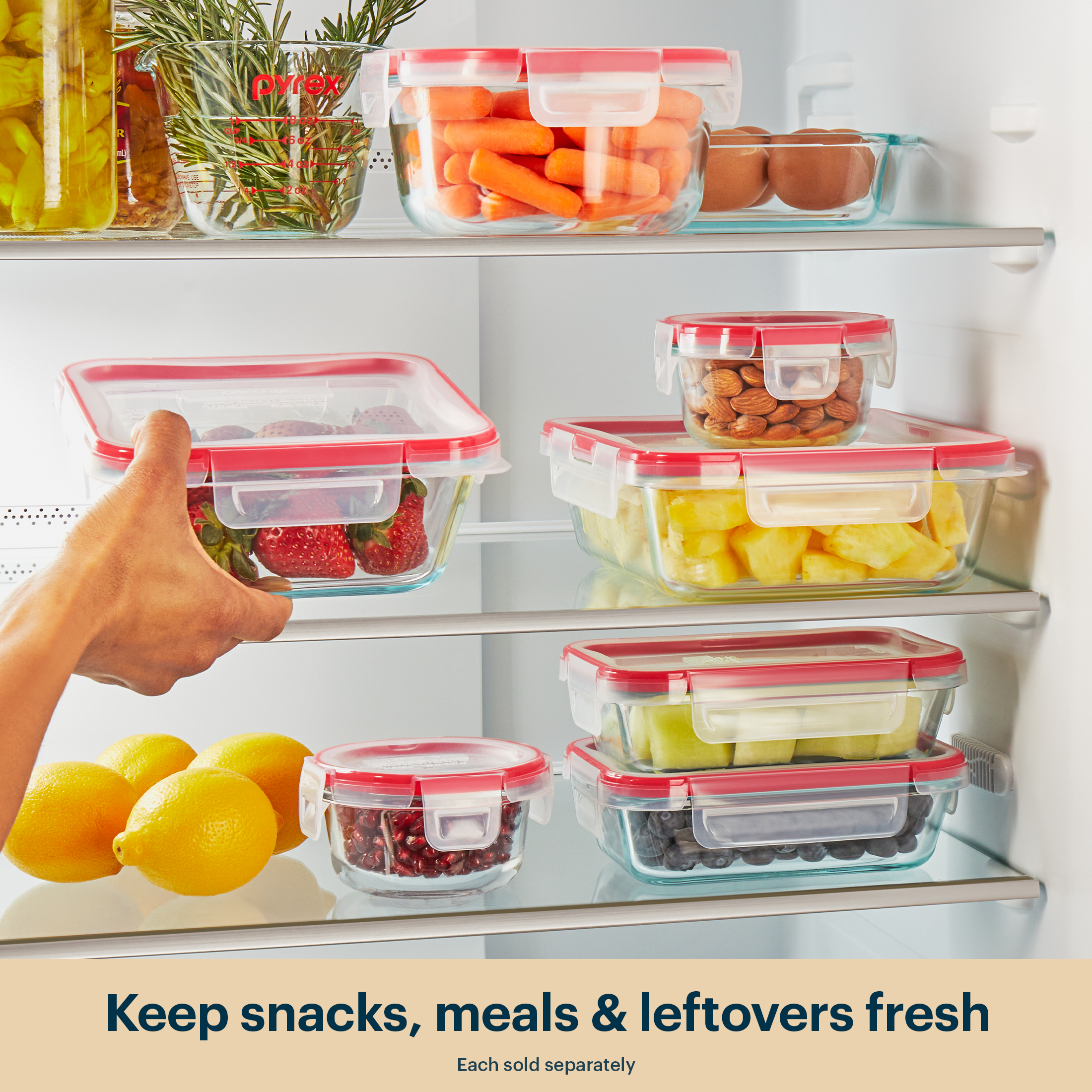 Pyrex Freshlock 10-Piece Glass Storage Set photo 7