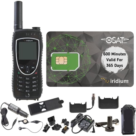 Iridium 9575 Extreme Satellite Phone | 600 Minutes | 365-Day Validity | Global Coverage | Voice & SMS | Rugged Design | Waterproof | Long Battery Life | Emergency SOS