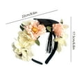 thumbnail image 4 of Xihbxyly Diadema Floral, Elegante Accesorio para El Cabello con Flores de Tela, Mini Birrete de Graduación, Ajuste Cómodo y Flexible, Ideal para Celebrar La Graduación y El Baile de Graduación., 4 of 7