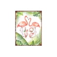thumbnail image 1 of Flamingo Love Metal Wall Decor, 1 of 1