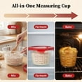 thumbnail image 3 of Genicook 2-Piece Borosilicate Glass Measuring Cup Set with Secure Snap Lids, 3 of 11