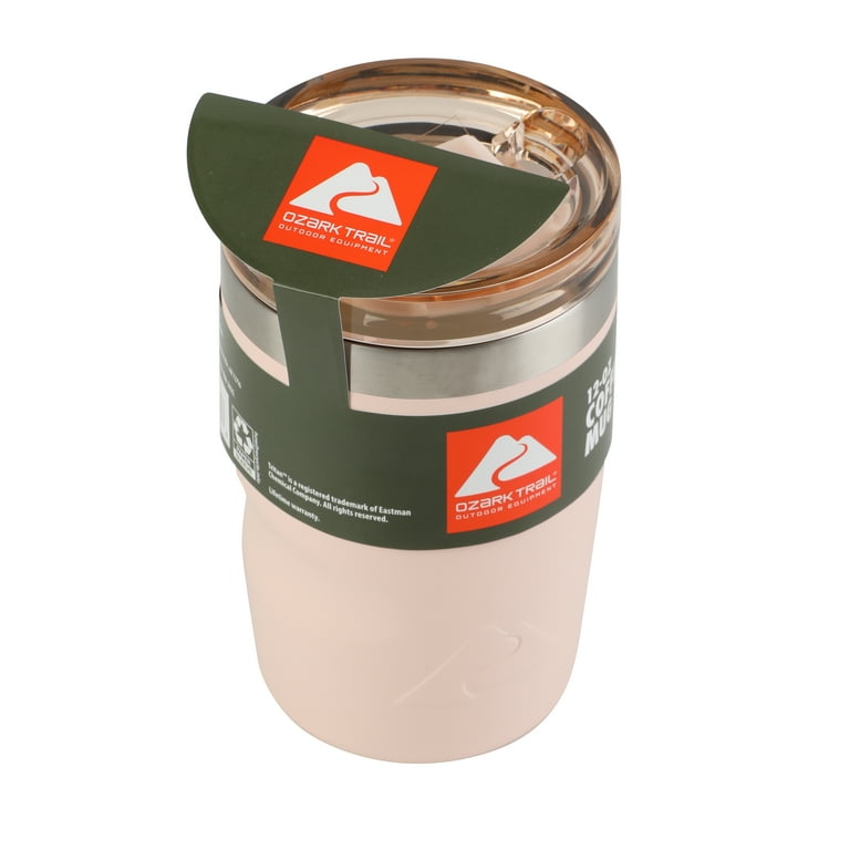 Ozark Trail 12oz Ceramic Lined Frosted Peach Stainless Steel