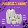 thumbnail image 2 of BESTSKY 7Pcs Pumpkins for Decorating,Faux Pumpkin Collection Pumpkin Decor,Realistic Holiday Decor Autumn Decorations for Home,White&Gold, 2 of 7