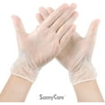 thumbnail image 2 of 100 SunnyCare #7802 Vinyl Disposable Gloves Powder Free (Latex Nitrile Free) -M, 2 of 9