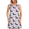 thumbnail image 1 of Disketp Dachshund Dog para Vestido sin Mangas para Mujeres, Vestidos de Verano para Mujeres, Casual y Holgado para la Playa, 1 of 7