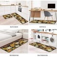thumbnail image 2 of Fall Pumpkin Kitchen Rugs and Mats Sets of 2,Thanksgiving Farmhouse Kitchen Decoration Rubber Backing Non-Slip Floor Mat for Sink Waterproof Laundry Room Rugs,Black 17x24+17x48inch, 2 of 5