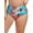 Blue Floral, variant on Ocean Blues Women's Plus Size High Waisted Bikini Bottom Full Coverage Swim Bottom