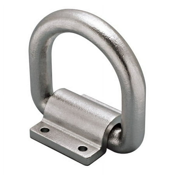 STAINLESS HEAVY DUTY TIE DOWN LASHING RING 5/8" BOLTS ON WITH "D" RING