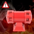 thumbnail image 2 of 110V 140db Motor Driven Metal Horn Industry Boat Alarm Air Raid Siren MS-490 Red, 2 of 9