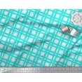 thumbnail image 2 of Soimoi Green Heavy Satin Fabric Gingham Check Print Fabric by the Yard 54 Inch Wide, 2 of 3