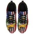 thumbnail image 2 of Camping Camper American Flag Running Shoes Sneakers Mesh Black Size 4.5, 2 of 5
