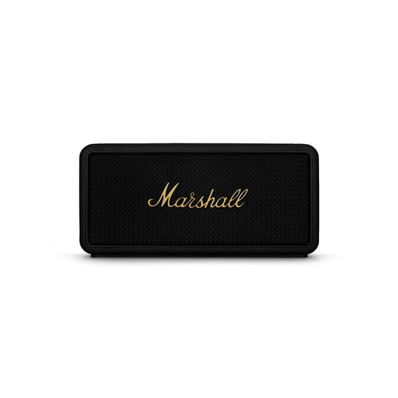 Marshall Middleton Portable Bluetooth Speaker, Black and Brass