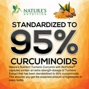 Turmeric Curcumin Supplement - 2400mg Organic Turmeric Per Serving - 95% Curcuminoids & BioPerine Black Pepper Extract for Best Absorption - Natural Vegan Joint Support, Bottled in USA - 120 Capsules