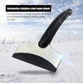 thumbnail image 3 of Car g.Lass Ice Snow Cleaner Vehicle Window Frost Remover Outdoor Scraper Tools Stainless Steel Snow Shovel Snow Removal (Color : A), 3 of 5