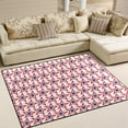 thumbnail image 2 of Coolnut 80 x 58 inches Lightweight Soft Area Rug Mat Indoor Floor Rugs Home Decoration for Kids Room Living Room Red Blue Stars, 2 of 6