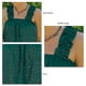 thumbnail image 5 of Camisetas sin mangas con volantes de verano para mujer, blusa sin mangas con estampado elegante e informal, holgada, para la vida diaria y el trabajo, 5 of 6