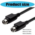 thumbnail image 3 of MultiLength 4Pin DIN Speakers Wire For R1700BT R1600TIII Speakers Cable Reliable Sound Performances With ABS Cover 5 meters, 3 of 5
