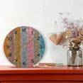 thumbnail image 6 of Dreamtimes Vintage Wood Grain Wall Clock, 10 Inch Silent Non Ticking Round Clock Oil Painting Clock Easy to Read Clock for Living Room Bedroom Bathroom Home Decor, 6 of 7