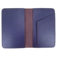 thumbnail image 2 of Leather Top Stub Men's or Women's Checkbook Cover, Purple, 2 of 2