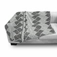 thumbnail image 3 of Geometric Soft Flannel Fleece Blanket, Minimalist Abstract Symmetric Lines Square Diamond Parallel Bars Urban, Cozy Plush for Indoor and Outdoor Use, 50" x 60", Pale Grey White Black, by Ambesonne, 3 of 6