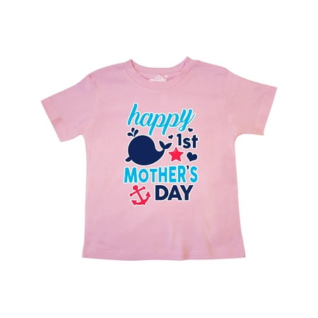 

Inktastic Nautical Themed Happy 1st Mother s Day Gift Toddler Boy or Toddler Girl T-Shirt