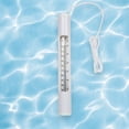 thumbnail image 3 of Northlight 6.75" White Round Swimming Pool Thermometer with White Cord, 3 of 5