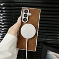 thumbnail image 5 of ELEHOLD Case for Samsung Galaxy Z Fold 7, Shockproof Magnetic Rigid Plastic Phone Case, Wireless Charging,Brown, 5 of 8