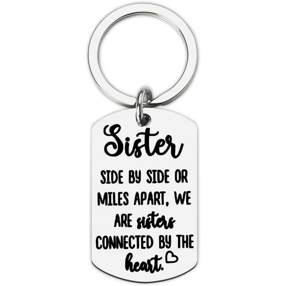 Sister Gifts Keychain for Women Big Sister Birthday Gifts from Little Sister Graduation Gifts 2025 Sister In Law Wedding Gift for Sisters Gifts Key Chains for Girls Friendship Gifts for Sister