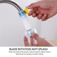 thumbnail image 6 of Gnmfd Kitchen Faucet Rotatable Water Nozzle Splash Proof Water-Saving Device Flexible PVC PP Spray Adapter 360° Rotating Sink Attachment for Efficient Cleaning Kitchen Accessories, 6 of 7