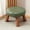 Green-1A, variant on MMJ Solid Wood Small Stool 11x11x6.3in for Living Room Home Low Footstool Shoe Bench Padded Seat