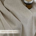 thumbnail image 4 of Linen Sheer Linen Curtains for Living Room 84 inch Length 2 Panels Set, Rod Pocket, W52 x L84, 4 of 5