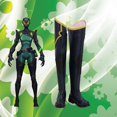 thumbnail image 3 of Juego VALORANT Viper Cosplay Disfraz Máscara Peluca 3D Mono Mujer Fiesta de Halloween Carnaval Trajes de rol Cabello negro Zapatos Botas, 3 of 5
