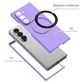thumbnail image 4 of Dteck Magnetic Case for Samsung Galaxy Z Fold 6 5G (2024),Built in Iron Ring Compatible with MagSafe Charger,Shockproof Slim Fit Hard PC Lightweight Anti-scratch Protective Phone Cover,Purple, 4 of 9