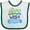 White and Green, variant on Inktastic Physical Therapist Daddy Boys or Girls Baby Bib